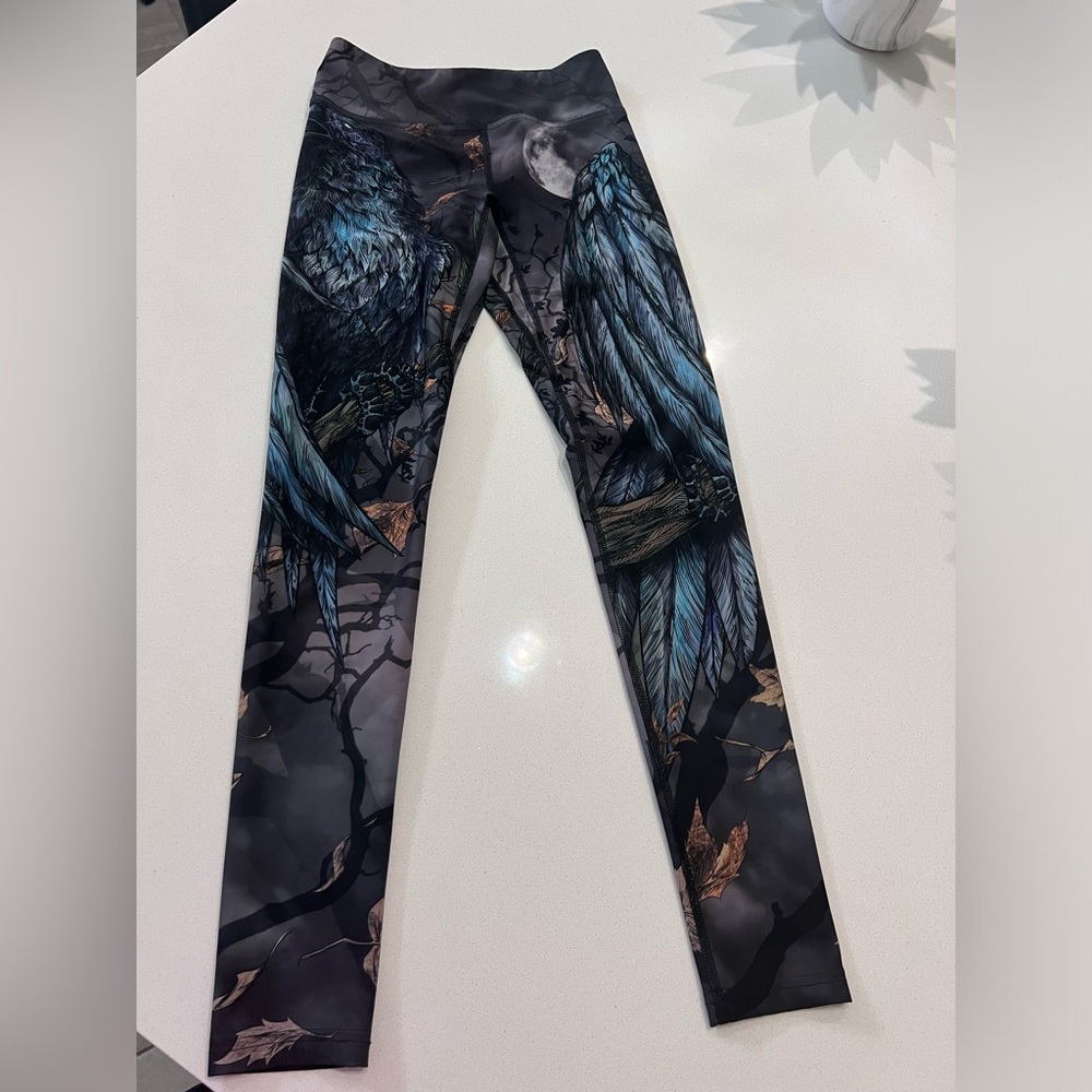 Eagle Rock Werkshop Raven Athleisures Leggings Athletic Workout Pants Womens XS